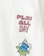 Mango Блуза с овално деколте и принт на Disney Бял/Тъмновиолетов