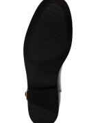 Mango Боти Chelsea от еко кожа с декоративни каишки Черен