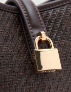 Mango Чанта през рамо от еко кожа Коняк кафяв