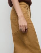 Mango Дънки Boyfriend Камел