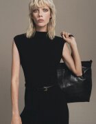 Mango Гащеризон с широк крачол Черен