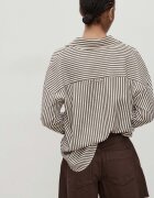 Mango Къс панталон от деним Тъмнокафяв