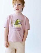 Mango Къси дънки с еластична талия Светло бежово