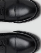 Mango Кожени обувки Oxford Черен