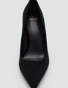 Mango Обувки стилето от еко велур Черен