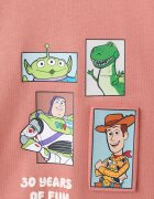 Mango Памучна блуза с принт на Toy Story Зелен/Корал