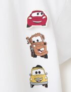 Mango Памучна тениска с принт на Cars Мръснобял