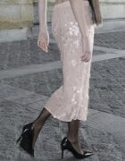 Mango Права пола с бляскав ефект Бледо розово