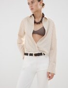 Mango Разкроени дънки с басти Бял