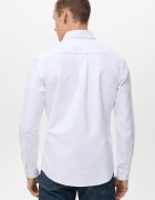 Mango Риза Oxford Бял