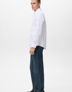 Mango Риза Oxford Бял