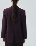 Mango Сако с вълна с шлиц Тъмновиолетов