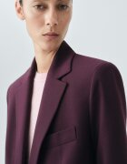 Mango Сако с вълна с шлиц Тъмновиолетов