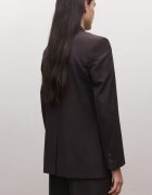 Mango Сако с вълна Тъмновиолетов