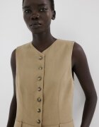 Mango Широк гащеризон с лиосел Бежов