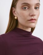 Mango Слим блуза Тъмновиолетов