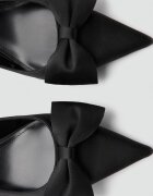 Mango Текстилни обувки с котешки ток Черен