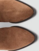 Mango Велурени ботуши тип Cowboy Канелено кафяво