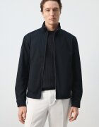 Mango Водоустойчиво яке с цип Тъмносин