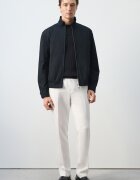 Mango Водоустойчиво яке с цип Тъмносин