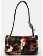 Marc Jacobs Чанта за рамо The Cow Haircalf - Черен/Кафяв