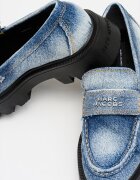 Marc Jacobs Дънкови мокасини с масивен ток Син меланж