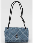 Marc Jacobs Капитонирана чанта за рамо Mini Dual - Черен/Син меланж