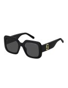 Marc Jacobs Квадратни слънчеви очила с лого - Onyx Black