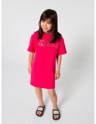 Marc Jacobs Рокля-тениска с декоративни камъни - Червен