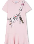 Marc Jacobs Рокля-тениска с графика Пастелнорозов/Бледо розово