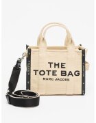 Marc Jacobs Шопинг чанта The Mini Toe с надпис - Черен/Бежов