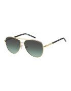 Marc Jacobs Слънчеви очила Aviator с метална рамка - Зелен/Златист/Тъмнокафяв