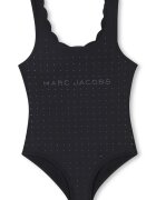 Marc Jacobs Цял бански с лого Избеляло черно