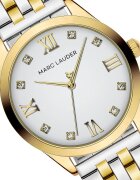 Marc Lauder Двуцветен часовник от неръждаема стомана