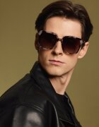 Marc Lauder Унисекс слънчеви очила Voyage с градиента Черен/Светло кафяво/Бронз