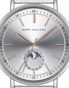 Marc Malone Часовник от неръждаема стомана Сребрист