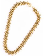 Marc Malone Колие от неръждаема стомана с покритие от 18K злато