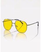 Marc Malone Унисекс слънчеви очила Aviator с поляризация - Сребрист