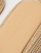 Marc O'Polo Чехли със сплетен дизайн и равна платформа Светло бежово