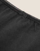 Marks & Spencer Бикини хипстър с памук 5 чифта Черен