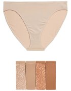 Marks & Spencer Бикини от микрофибър - 5 чифта Канелено кафяво/Бежов