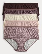 Marks & Spencer Бикини тип хипстър - 5 чифта Слонова кост/Кафяв/Прашно розово