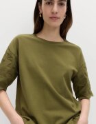 Marks & Spencer Блуза с дантела Сан Гало Каки