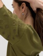 Marks & Spencer Блуза с дантела Сан Гало Каки