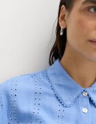 Marks & Spencer Бродирана риза с вълнообразни краища Небесносин
