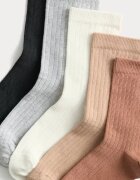 Marks & Spencer Дълги чорапи - 5 чифта Кафяв/Многоцветен