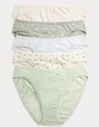 Marks & Spencer Десенирани бикини с памук - 5 чифта