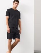 Marks & Spencer Горна пижама с памук с релеф Черен
