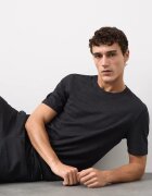 Marks & Spencer Горна пижама с памук с релеф Черен