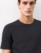 Marks & Spencer Горна пижама с памук с релеф Черен